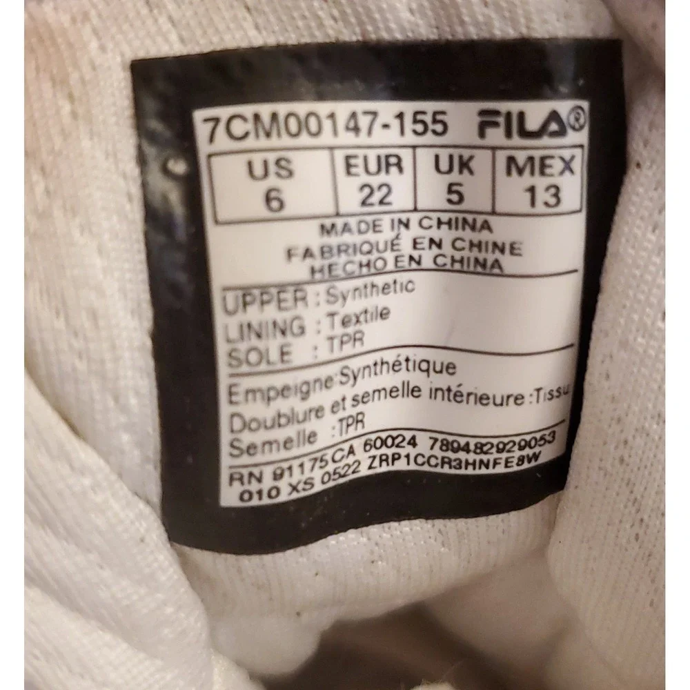 Fila Vulc 13 Sneakers Toddler Size 6‎ White